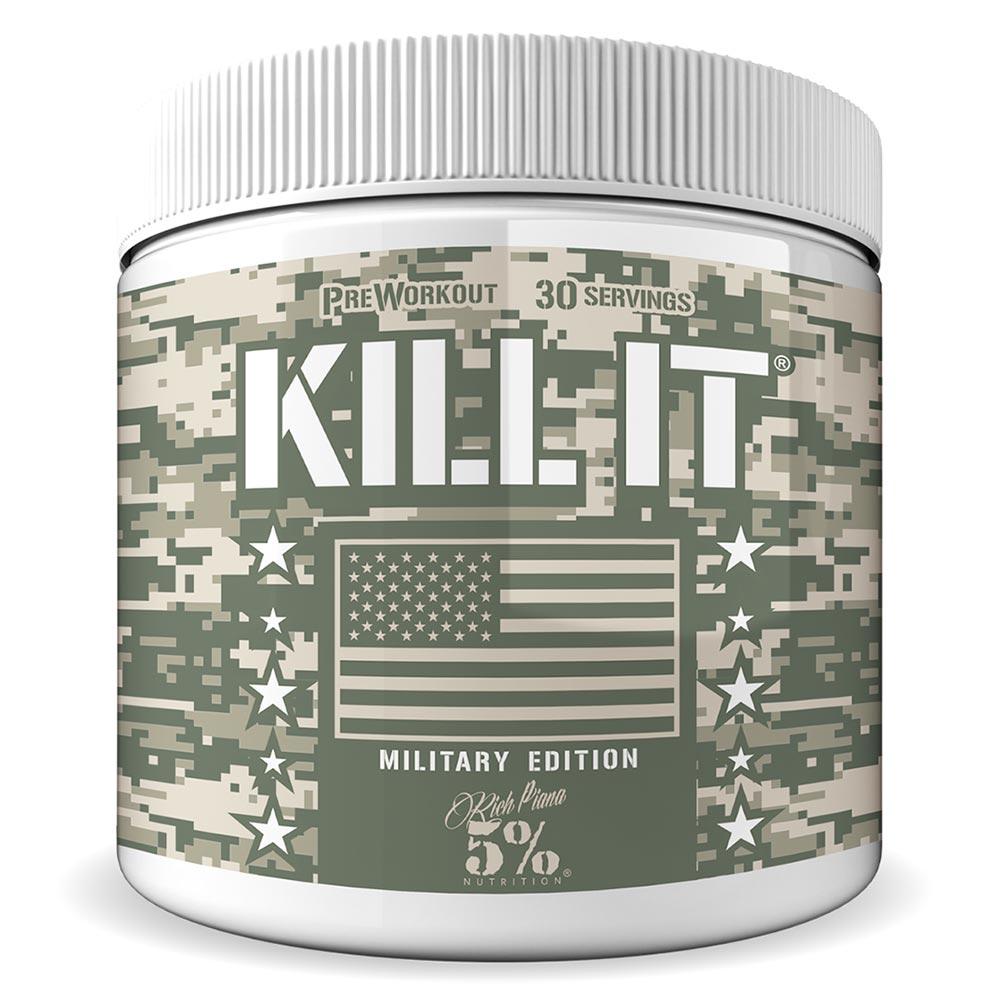 5% Nutrition Kill It 30 Servings Pre-workout 5% Nutrition Strawberry Lemonraid Military  (1059238215723)