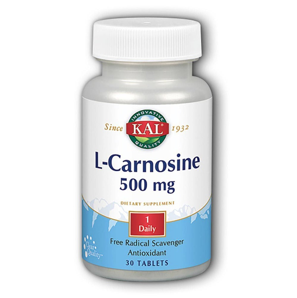 Kal L-Carnosine 500mg 30 Tabs Amino Acids Kal  (1058003353643)