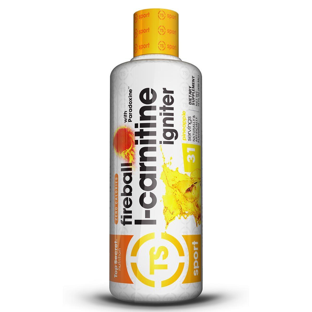 Top Secret Nutrition Fireball L-Carnitine w/Paradoxine Diet/Energy Top Secret Nutrition Pineapple  (1184617431083)
