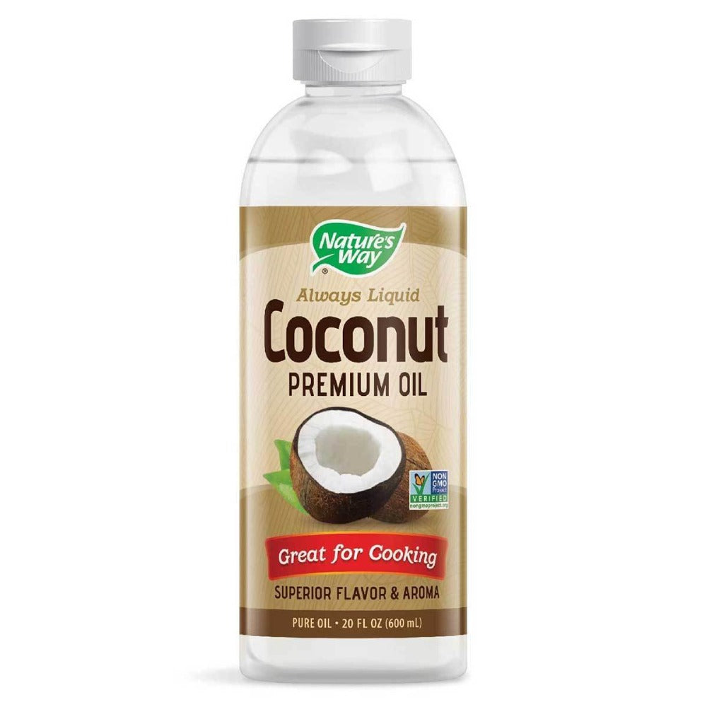 Nature's Way Liquid Coconut Oil 20 Oz Omega Fatty Acids / EFAs Nature's Way  (1058759606315)