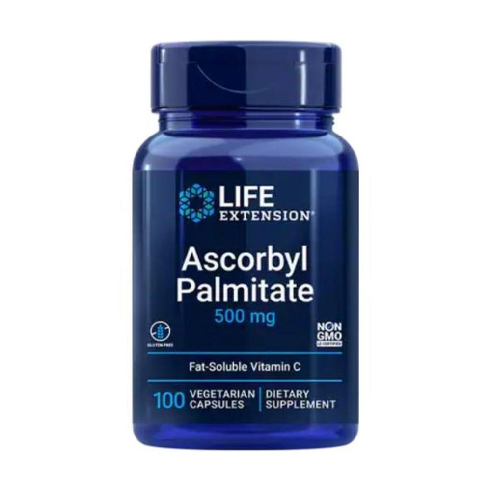 Life Extension Ascorbyl Palmitate 500mg 100 Vegetarian Capsules Vitamins Life Extension 