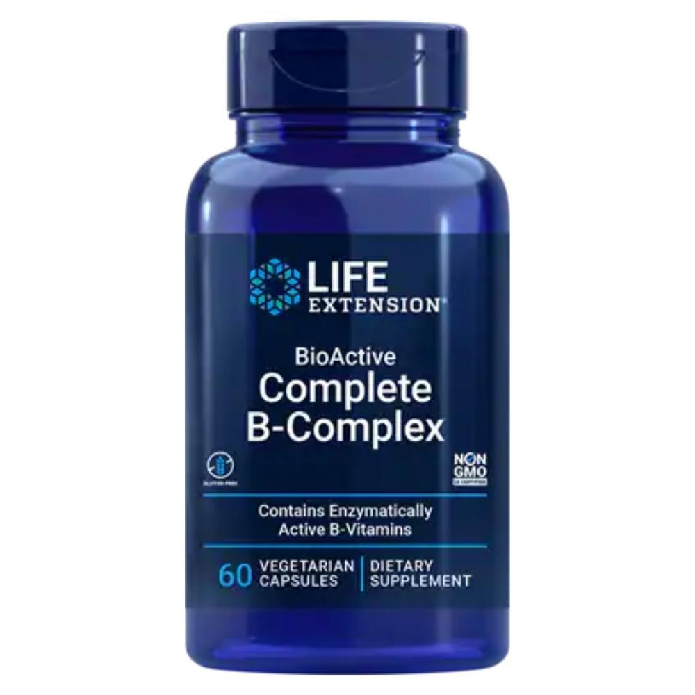 Life Extension BioActive Complete B-Complex 60 Vege Capsules Vitamins & Minerals Life Extension 