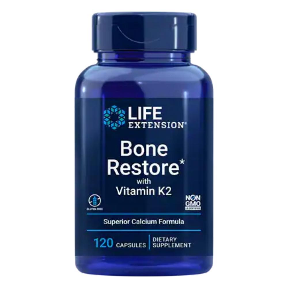 Life Extension Bone Restore w/ Vitamin K2 120 Capsules Vitamins & Minerals Life Extension 