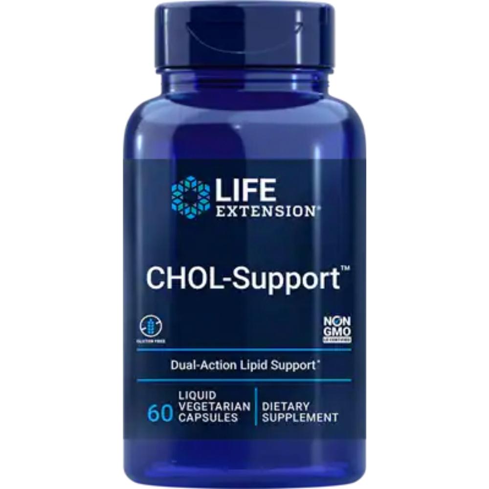 Life Extension CHOL Support 60 Liquid Vege Capsules Herbs Life Extension 