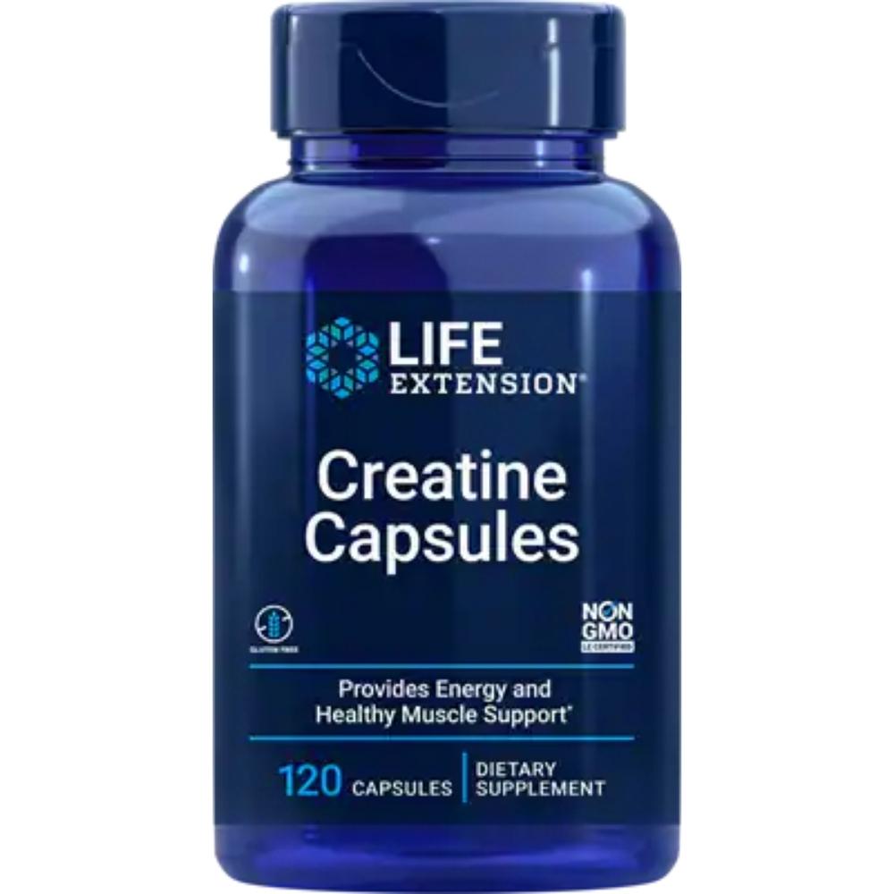 Life Extension Creatine Capsules 120 Vege Capsules Creatine Life Extension 