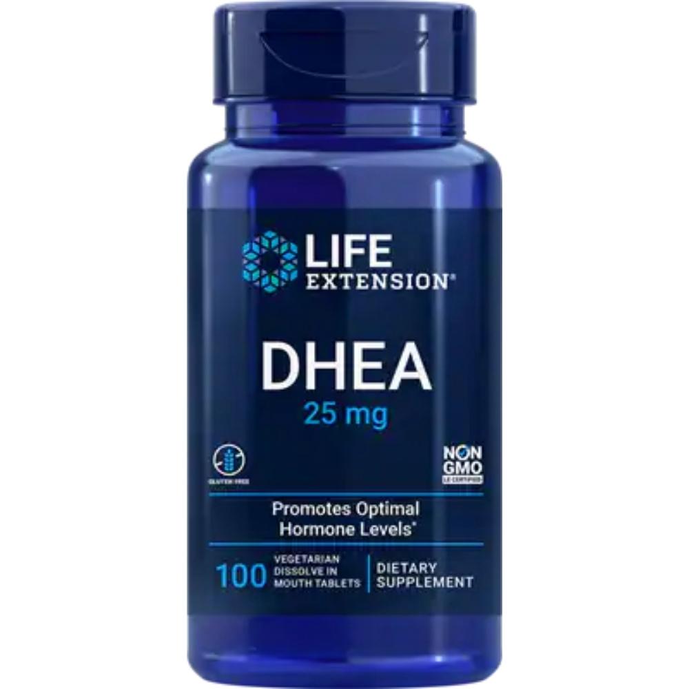 Life Extension DHEA (dehydroepiandrosterone) 25mg 100 Tablets (to be dissolved in the mouth) Other Supplements Life Extension 