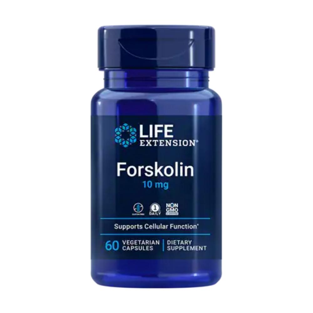 Life Extension Forskolin 10mg 60 Vege Capsules Herbs Life Extension 