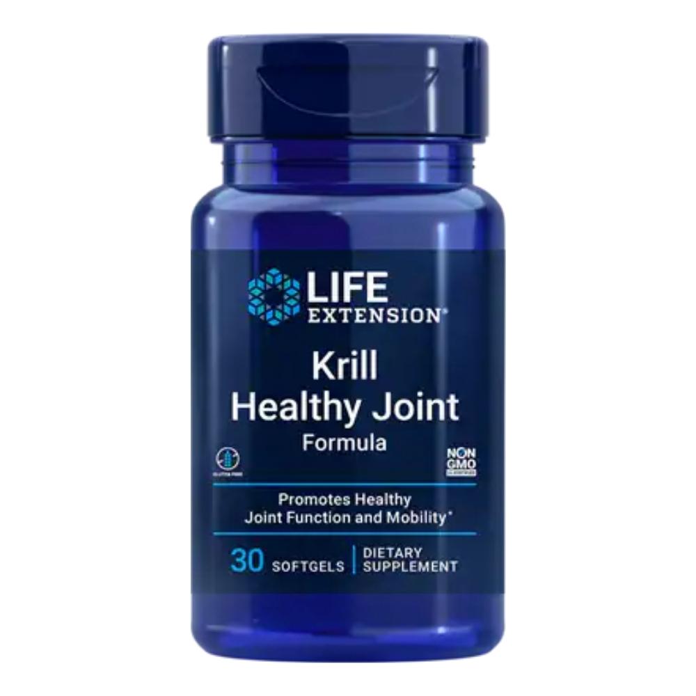 Life Extension Krill Healthy Joint Formula 30 Soft Gels Omega Fatty Acids / EFAs Life Extension 