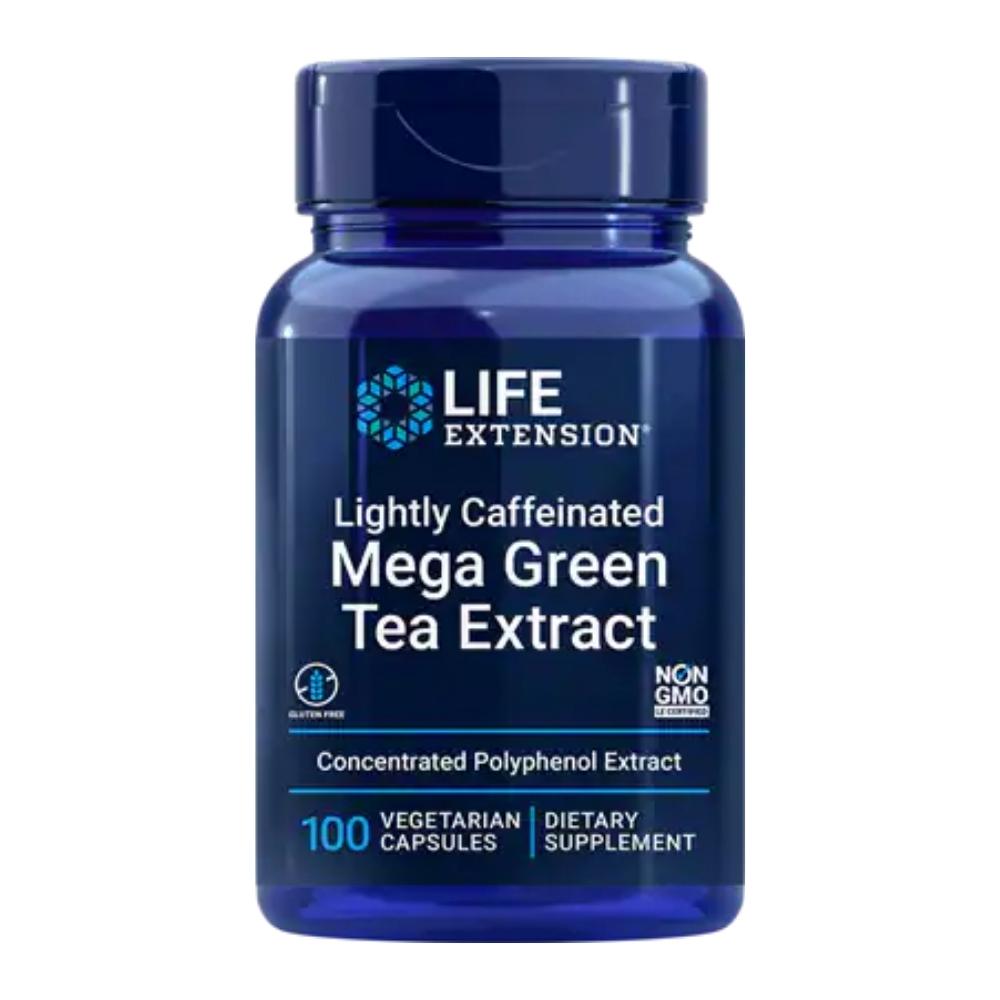 Life Extension Mega Green Tea Extract (lightly caffeinated) 100 Vege Capsules Teas Life Extension 