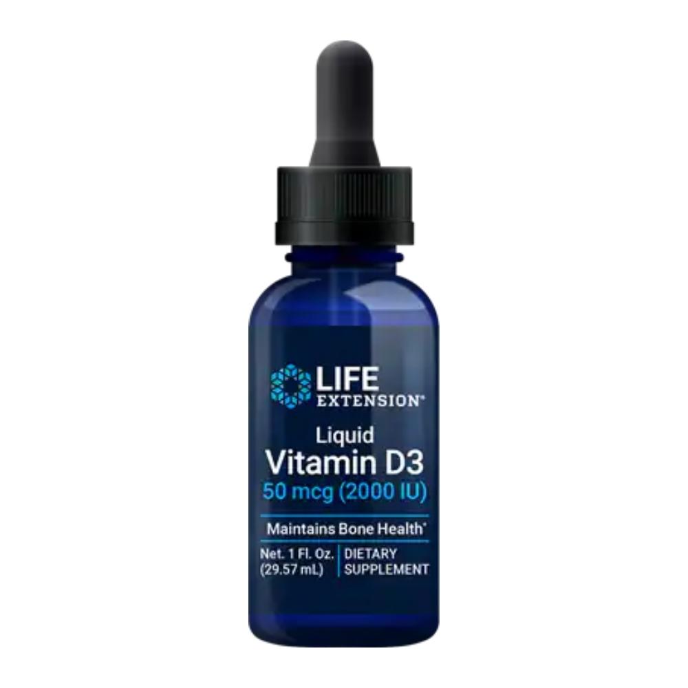 Life Extension Liquid Vitamin D3 2,000IU 1FlOz Vitamins & Minerals Life Extension 