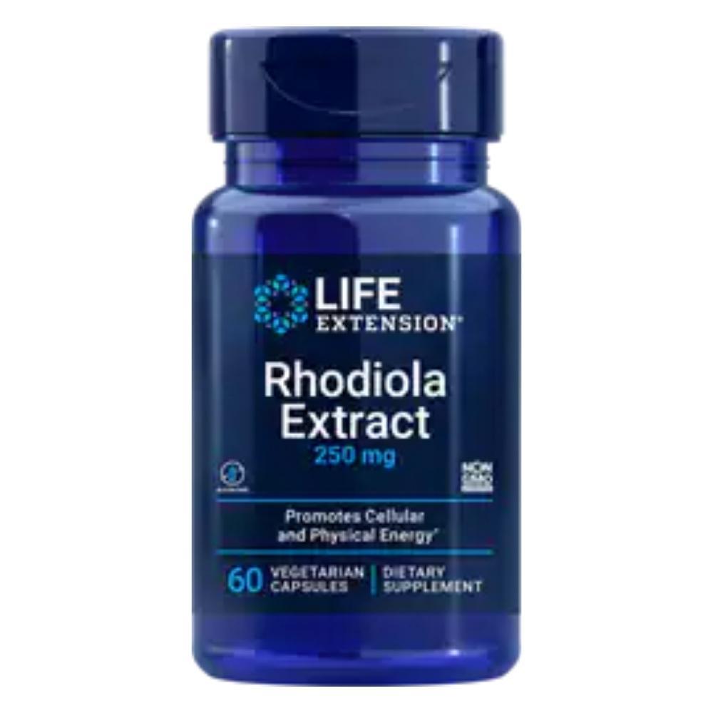 Life Extension Rhodiola Extract (3% Rosavins) 250mg 60 Vege Capsules Herbs Life Extension 