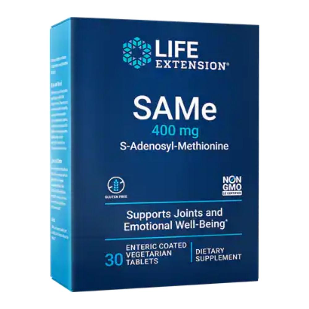 Life Extension SAMe (S-adenosylmethionine) 400 mg 30 Tablets Other Supplements Life Extension 