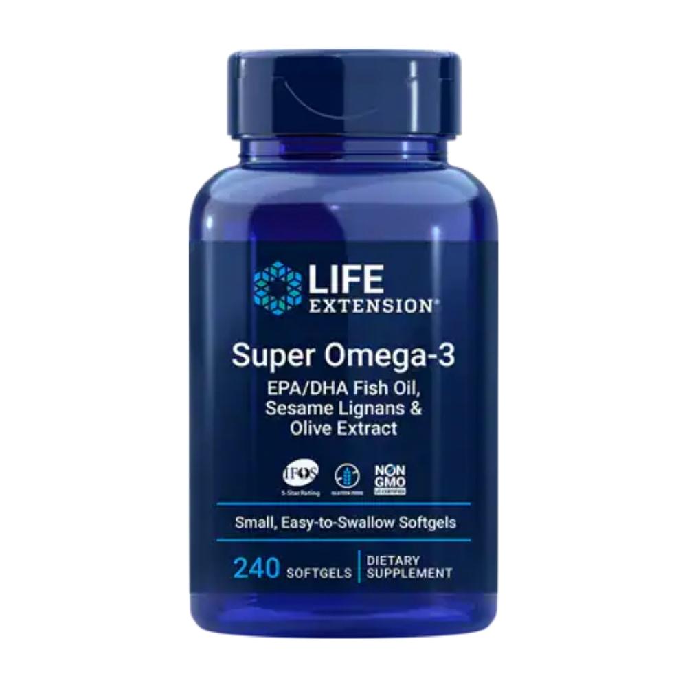 Life Extension Super Omega-3 EPH/DHA 240 Soft Gels Omega Fatty Acids / EFAs Life Extension 