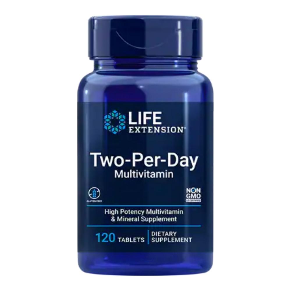 Life Extension Two-Per-Day Tabs 120 Tablets Vitamins & Minerals Life Extension 