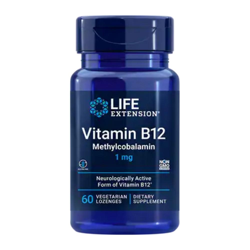 Life Extension Methylcobalamin 1mg 60 Lozenges (to be dissolved in the mouth) Vitamins Life Extension 
