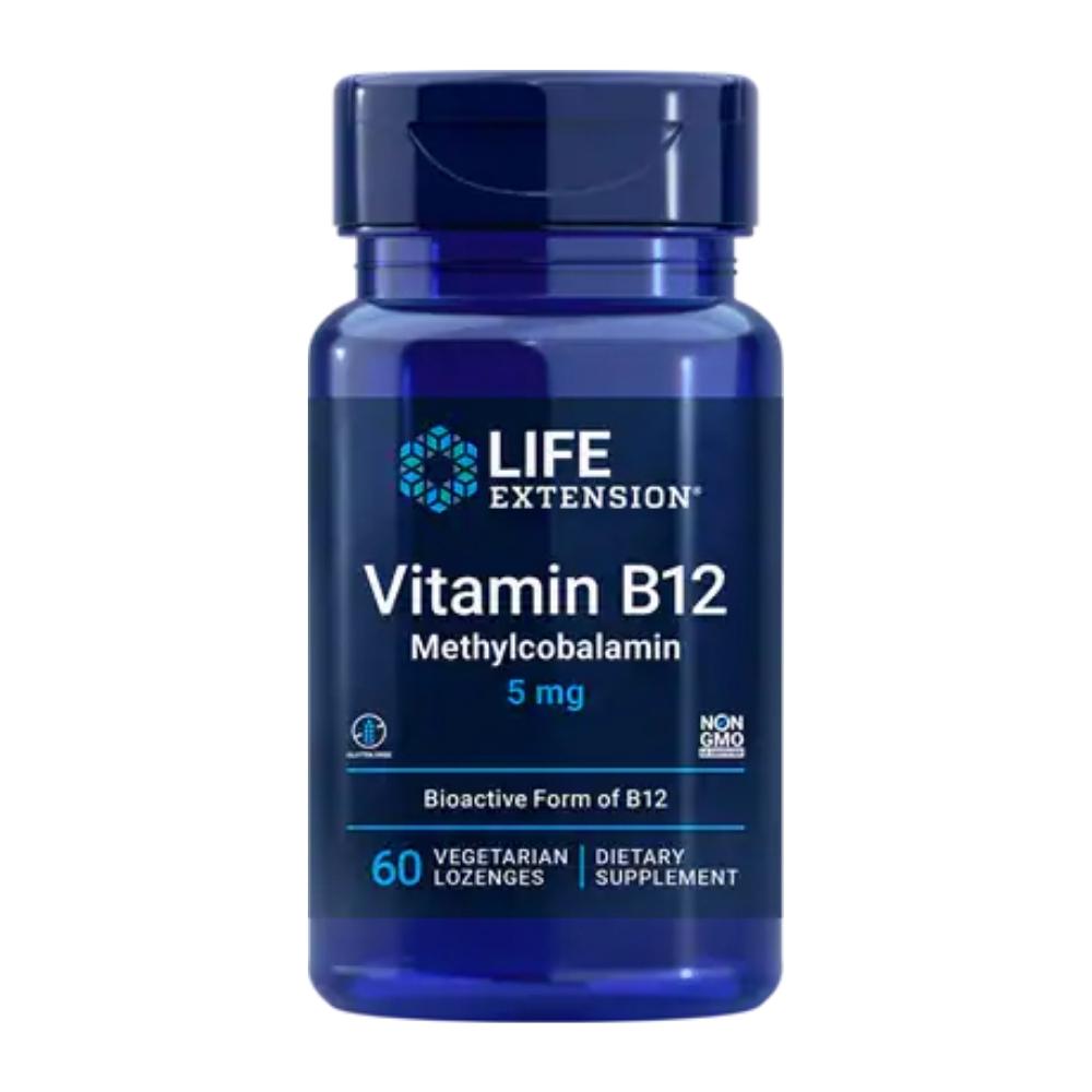 Life Extension Methylcobalamin 5mg 60 Lozenges (to be dissolved in the mouth) Vitamins Life Extension 