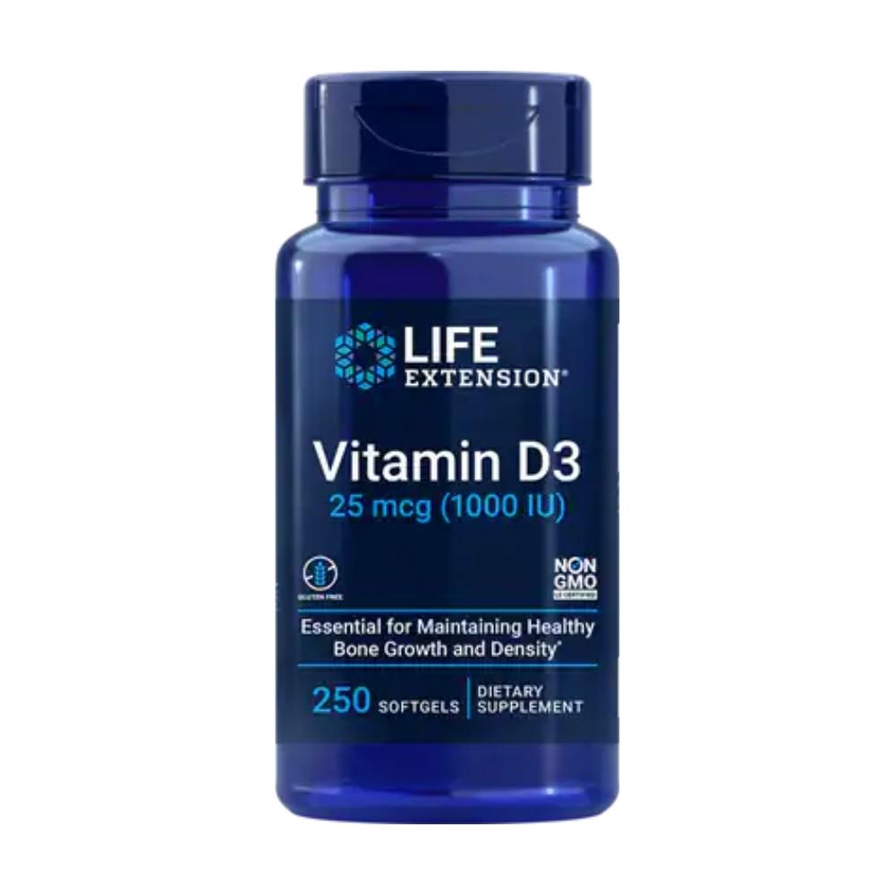 Life Extension Vitamin D3 1000 IU 250 Softgels Vitamins Life Extension 