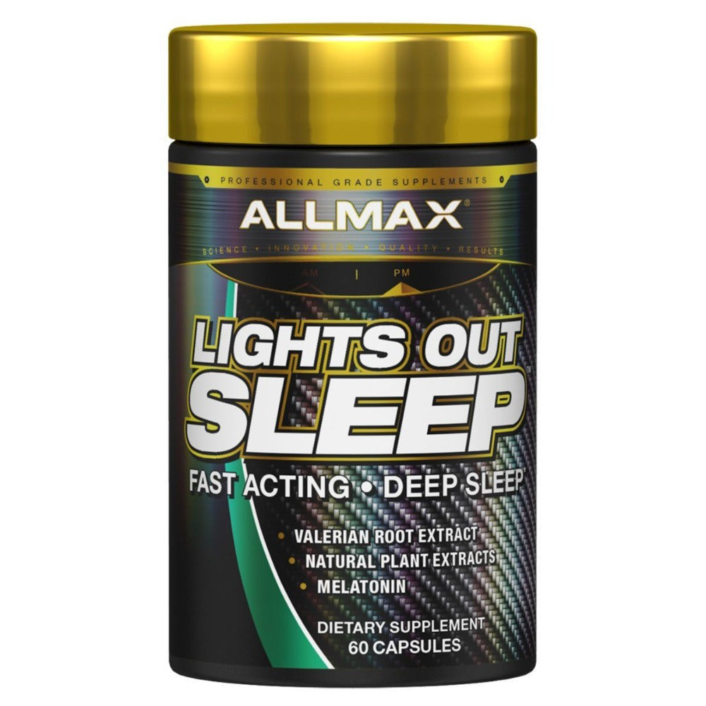 Allmax Nutrition Lights Out Sleep 60 Capsules Sleep Aid Allmax Nutrition  (1458796593195)