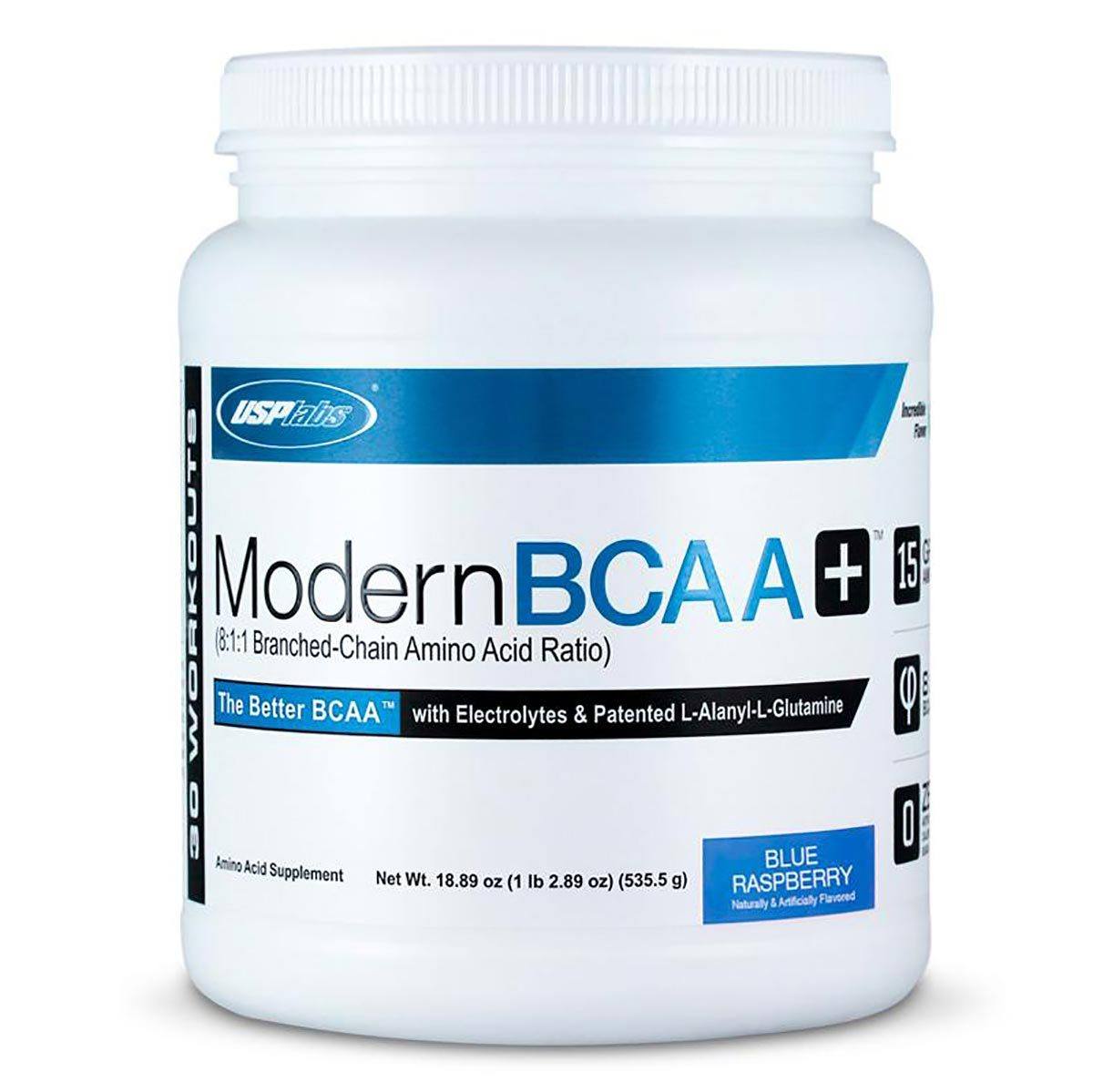 USPLABS Modern BCAA+ 30 Servings Amino Acids USPLABS Blue Raspberry  (1058837102635)