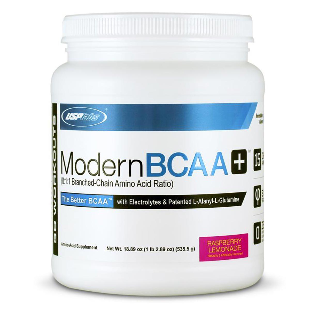 USPLABS Modern BCAA+ 30 Servings Amino Acids USPLABS Raspberry Lemonade  (1058837102635)