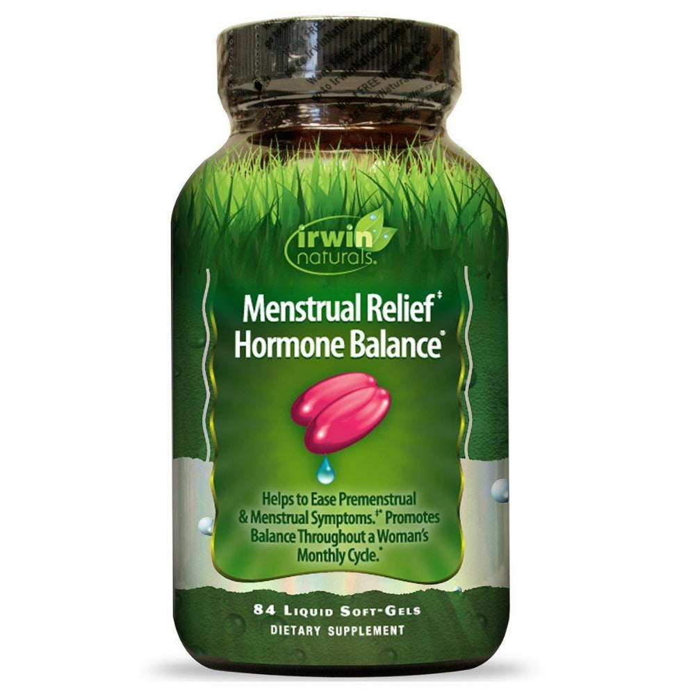 Irwin Naturals Menstrual Relief Hormone Balance 84 Gels Other Supplements Irwin Naturals  (1058819702827)