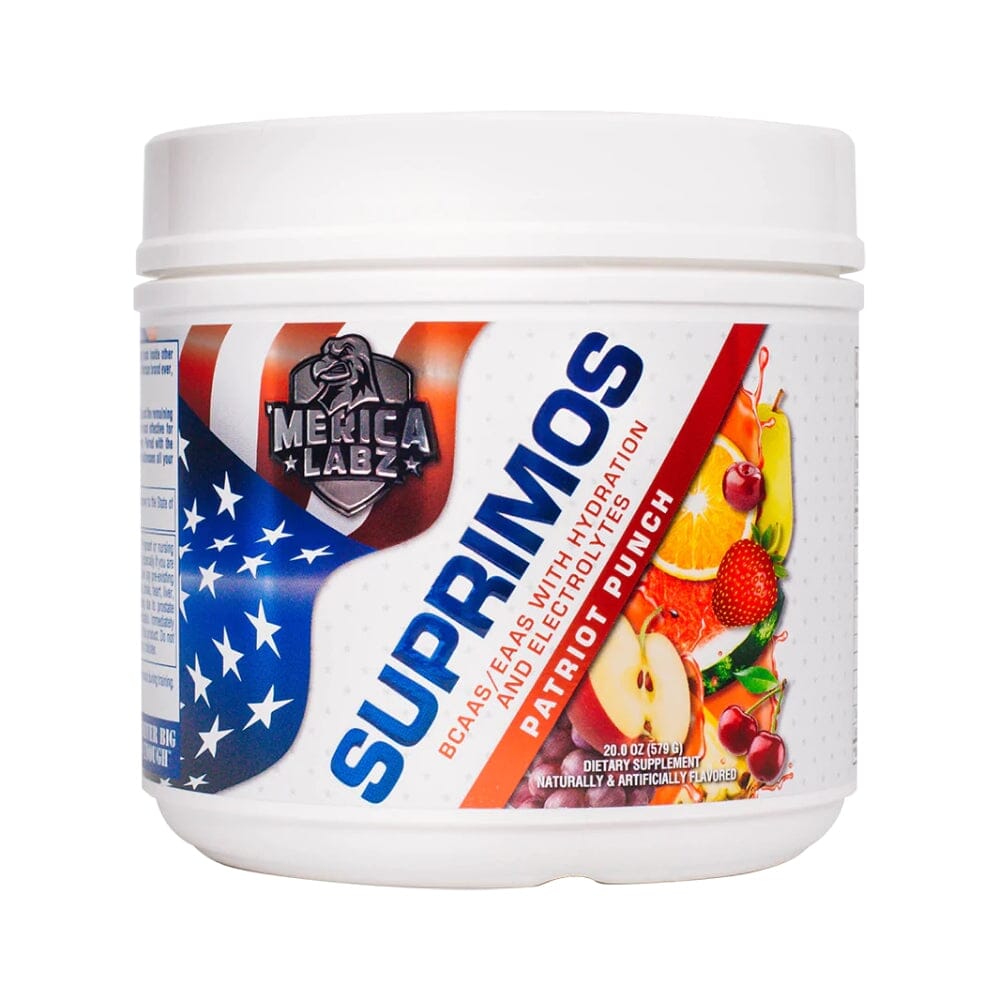 Merica Labz Suprimos 30 Servings | BCAAs, EAAs, Electrolytes Amino Acids 'Merica Labz Patriot Punch 