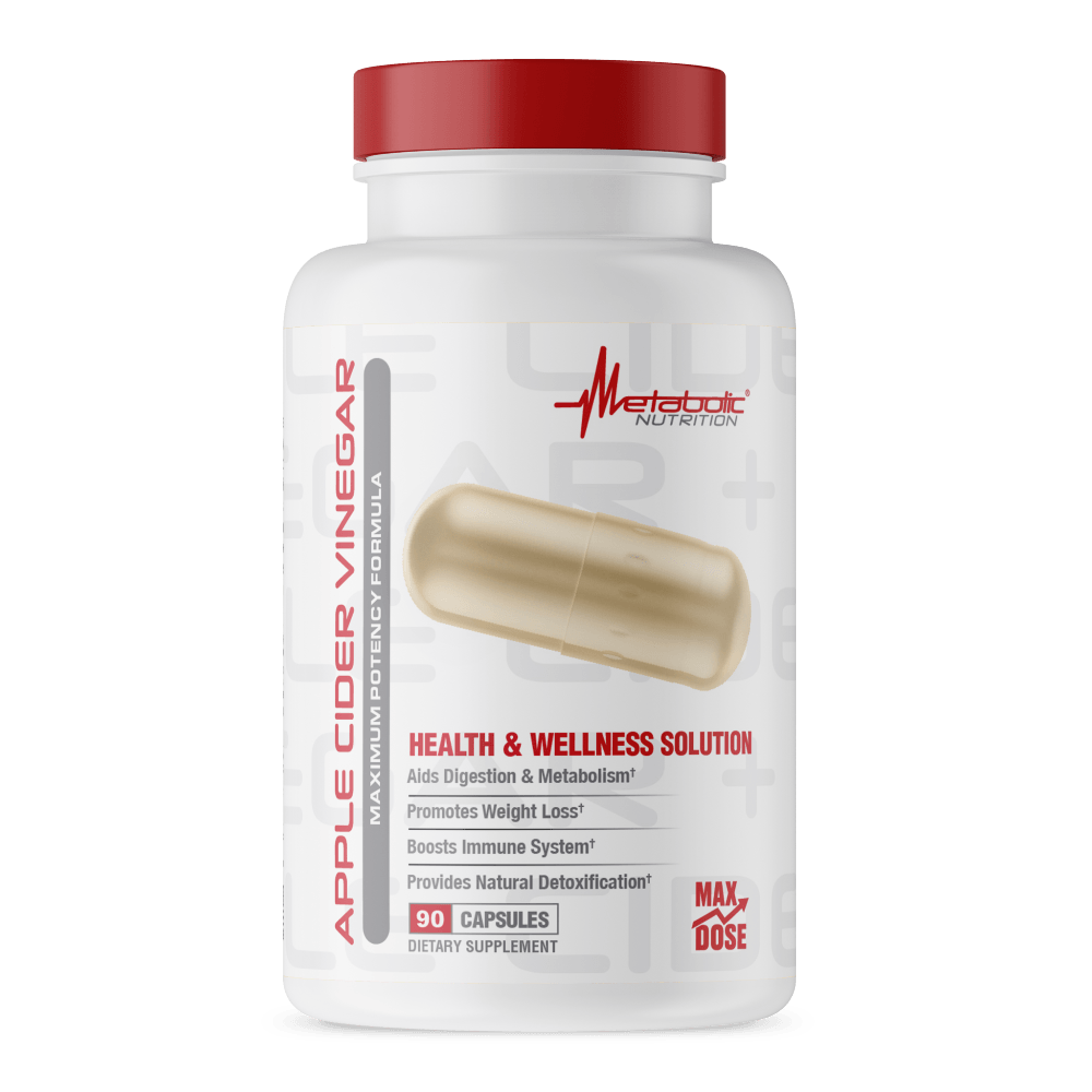 Metabolic Nutrition Apple Cider Vinegar 90 Capsules Fat Burner Metabolic Nutrition 