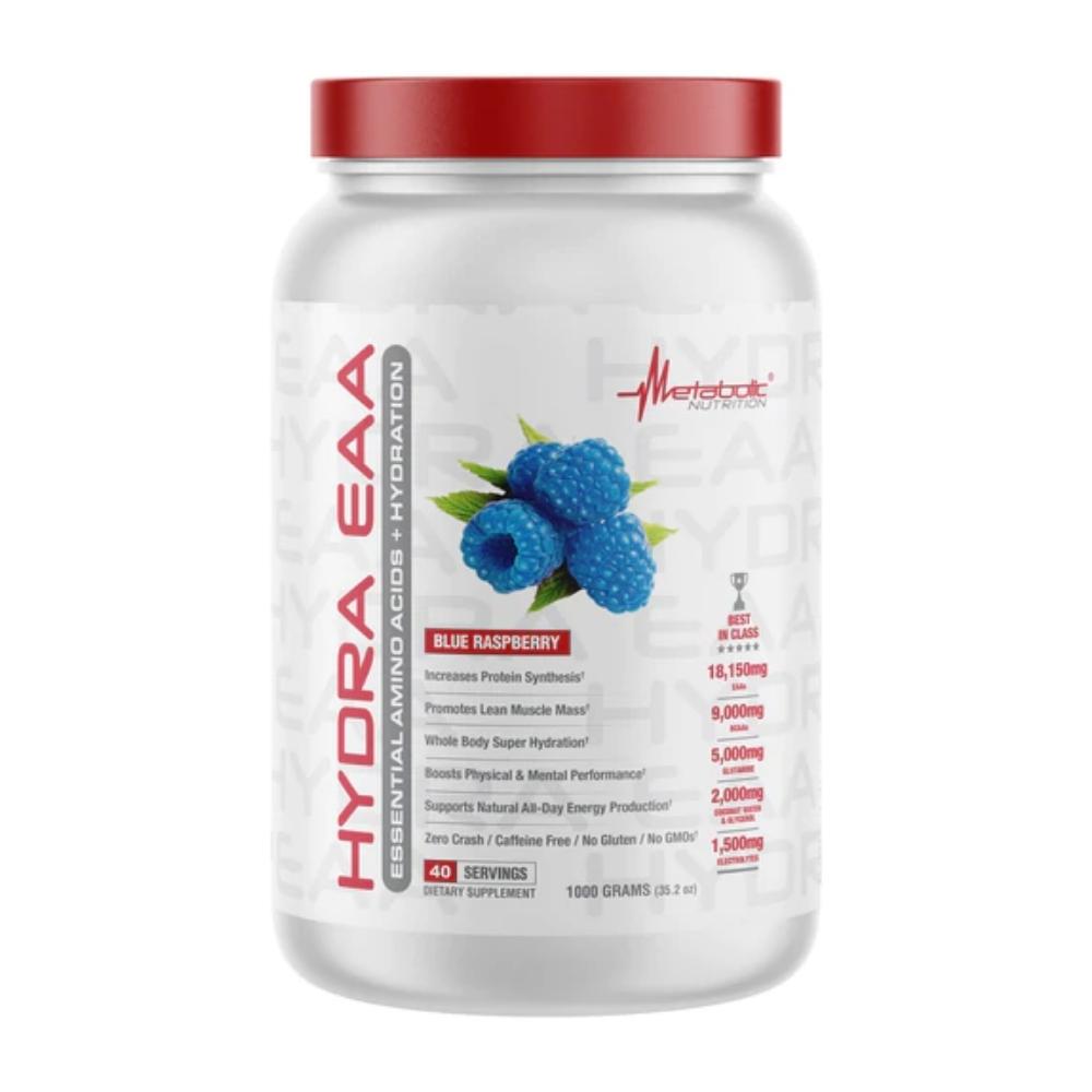 Metabolic Nutrition Hydra EAA 40 Servings Amino Acids Metabolic Nutrition Blue Raspberry 