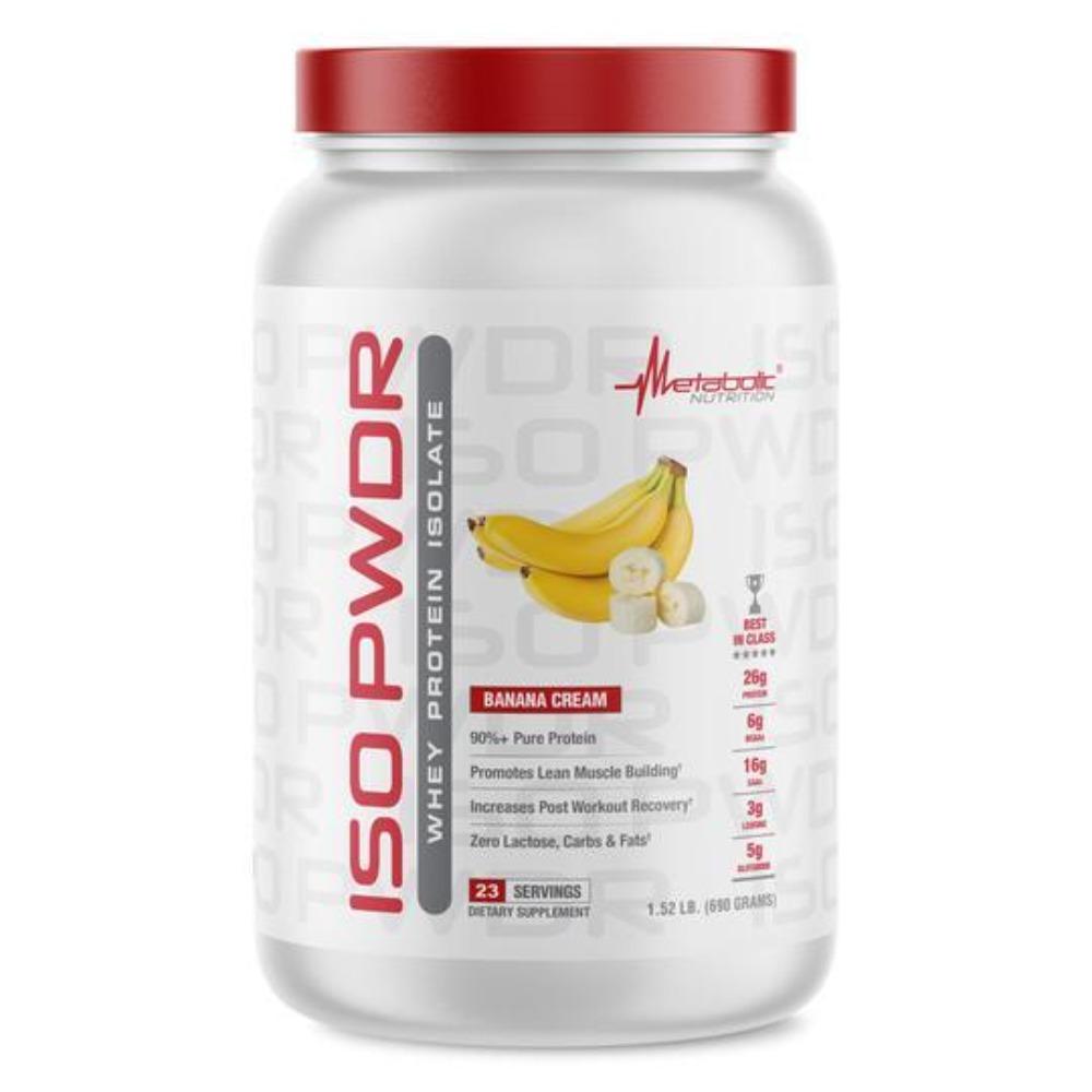 Metabolic Nutrition ISO PWDR 23 Servings Protein Powders Metabolic Nutrition Banana Cream 
