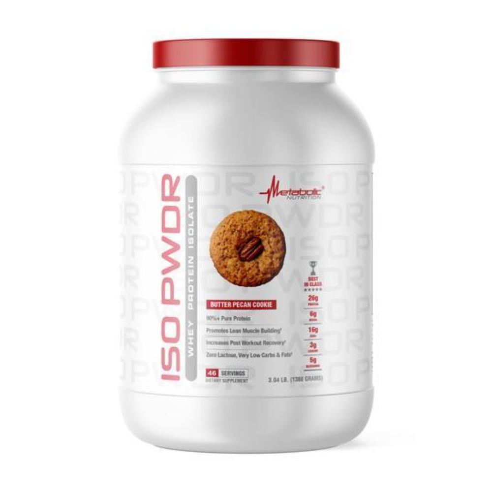 Metabolic Nutrition ISO PWDR 23 Servings Protein Powders Metabolic Nutrition Butter Pecan Cookie 