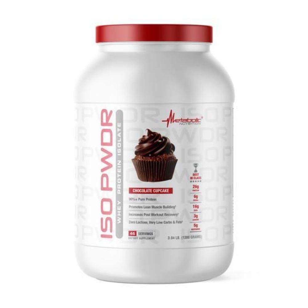 Metabolic Nutrition ISO PWDR 46 Servings Protein Powders Metabolic Nutrition Chocolate Cupcake 
