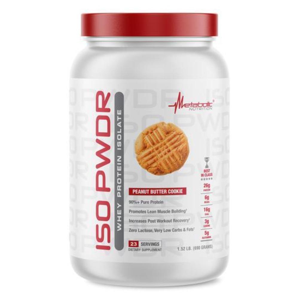 Metabolic Nutrition ISO PWDR 23 Servings Protein Powders Metabolic Nutrition Peanut Butter Cookie 