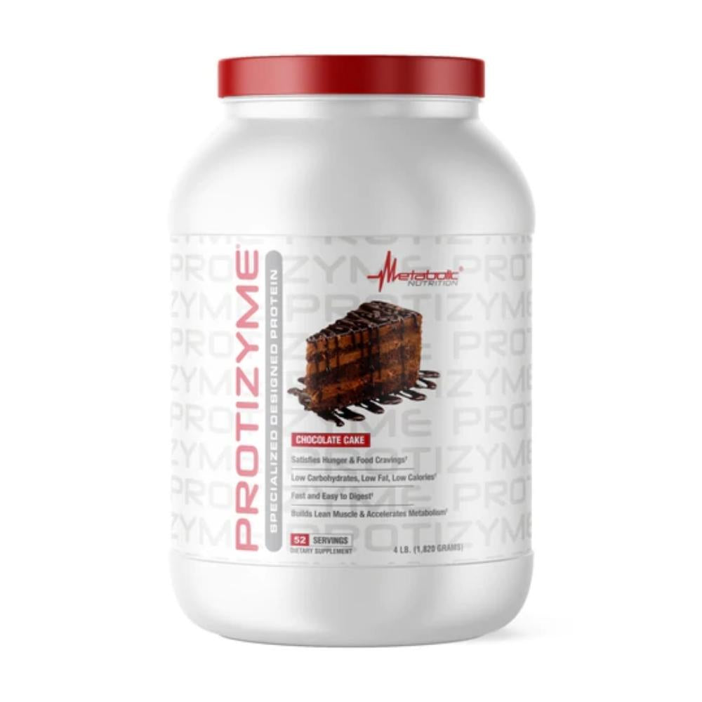 Metabolic Nutrition Protizyme 4 Lbs Protein Metabolic Nutrition Chocolate Cake 