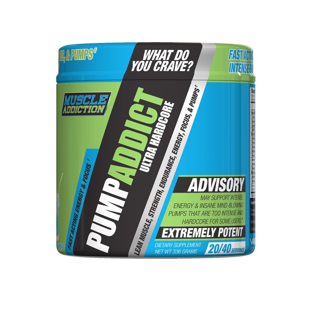 Muscle Addiction Pump Addict 40/sv Pre-Workouts Muscle Addiction Blue Raspberry Lemonade  (4602511392833)