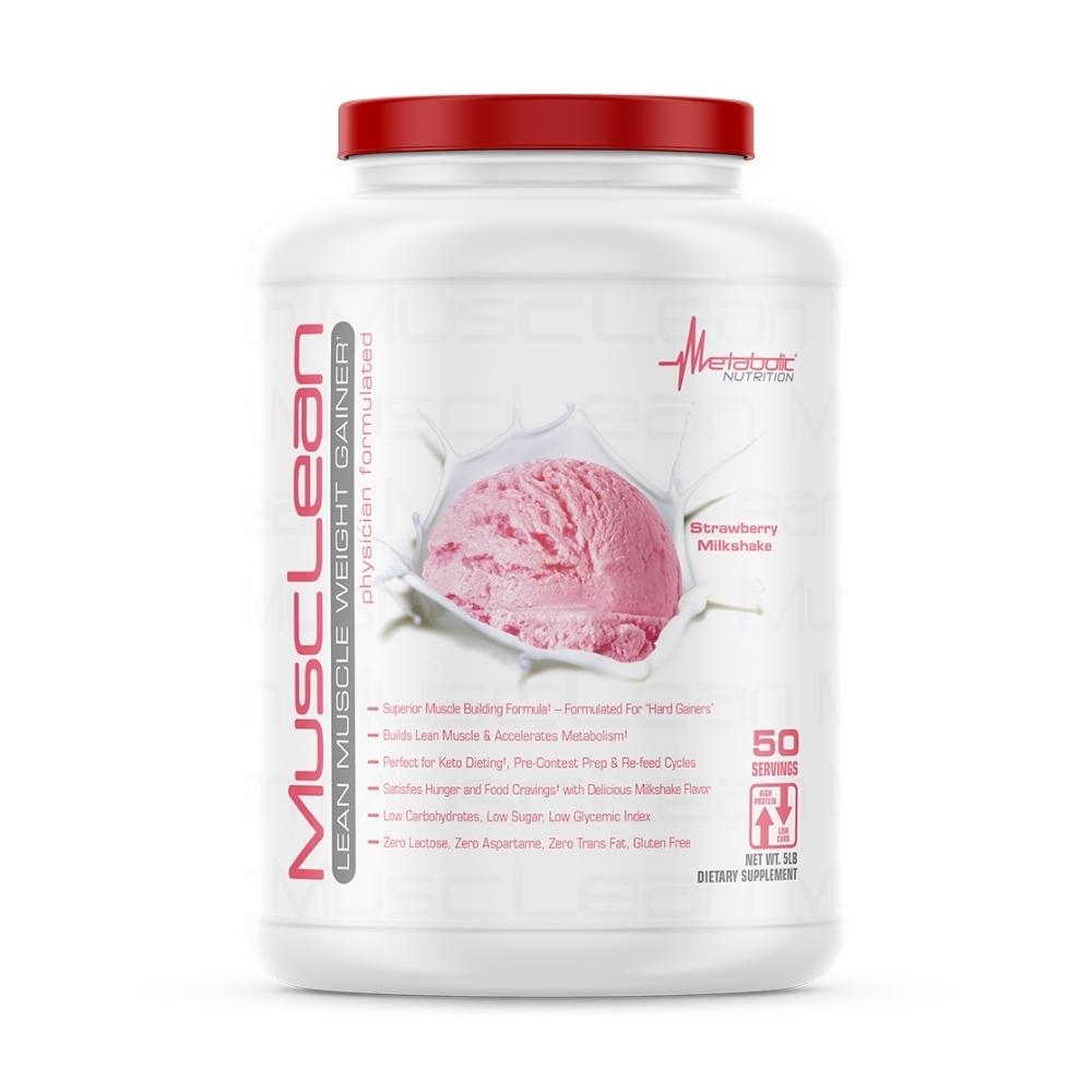 Metabolic Nutrition MuscLean 5 Lbs Protein Metabolic Nutrition Strawberry Milkshake 