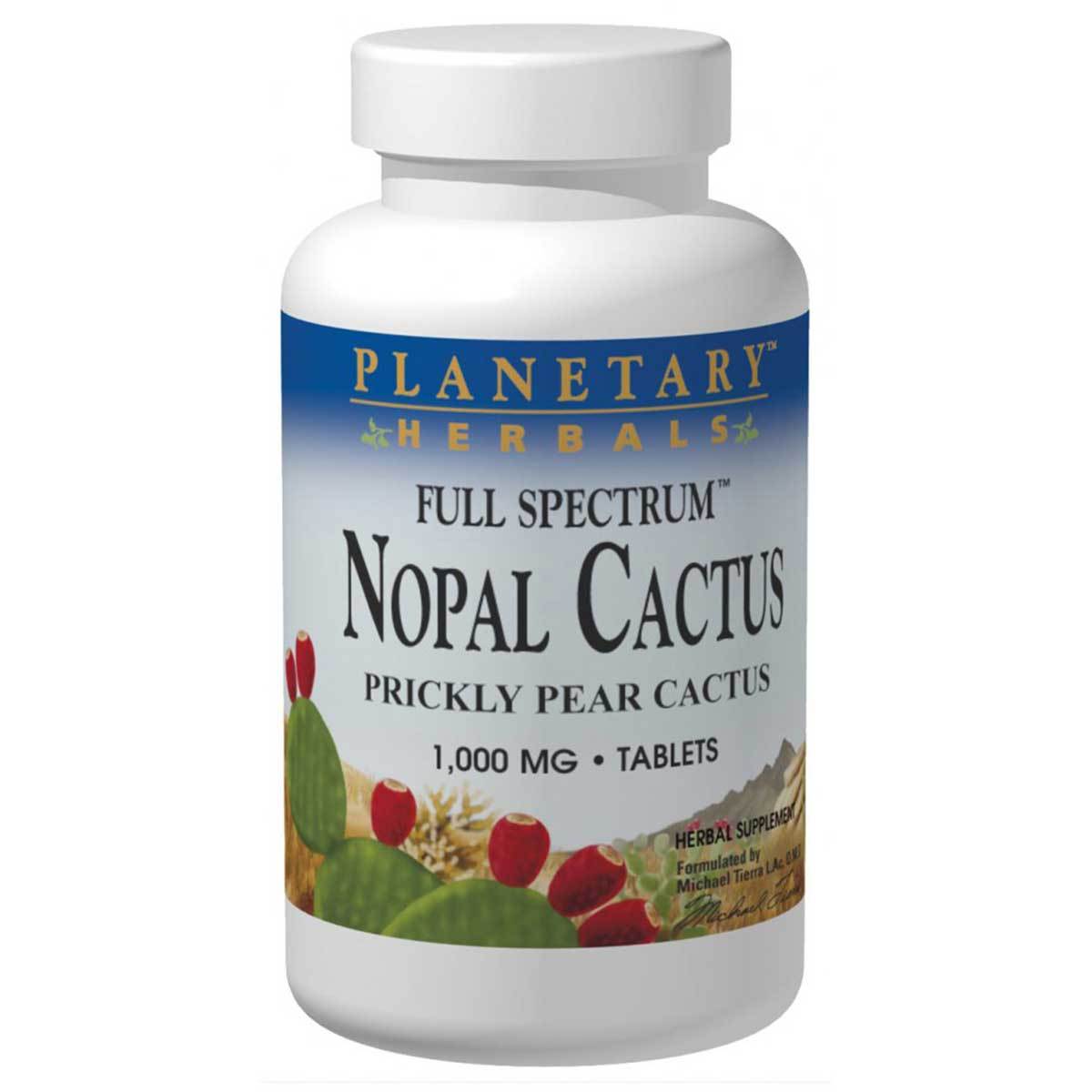 Planetary Herbals Nopal Cactus/Prickly Pear 60 Tablets Diet/Energy Planetary Herbals  (1059049373739)