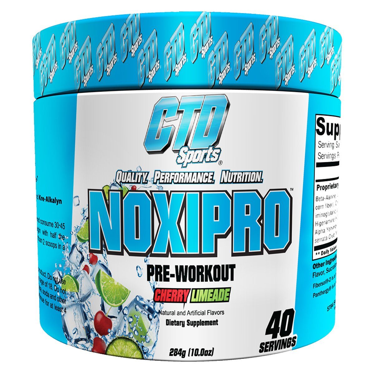 CTD Labs Noxipro 40 Servings Pre-workout CTD Labs Cherry Limeade  (1058811904043)