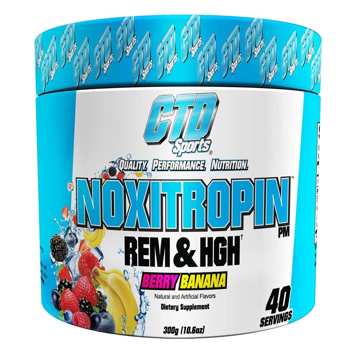 CTD Labs Noxitropin PM 40 Servings Sleep Aid CTD Labs Berry Banana  (1058743943211)