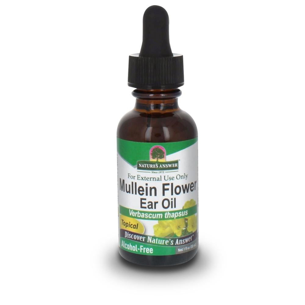 Nature's Answer Mullein Flower Oil 1oz | Soothing for Irritated Ears Herbs Nature's Answer 