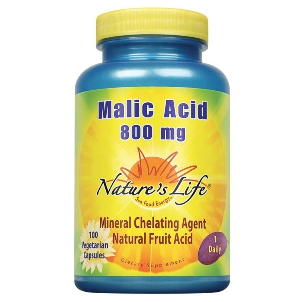 Nature's Life Malic Acid 800mg 100 Vegetarian Capsules Specialty Health Products Nature's Life 