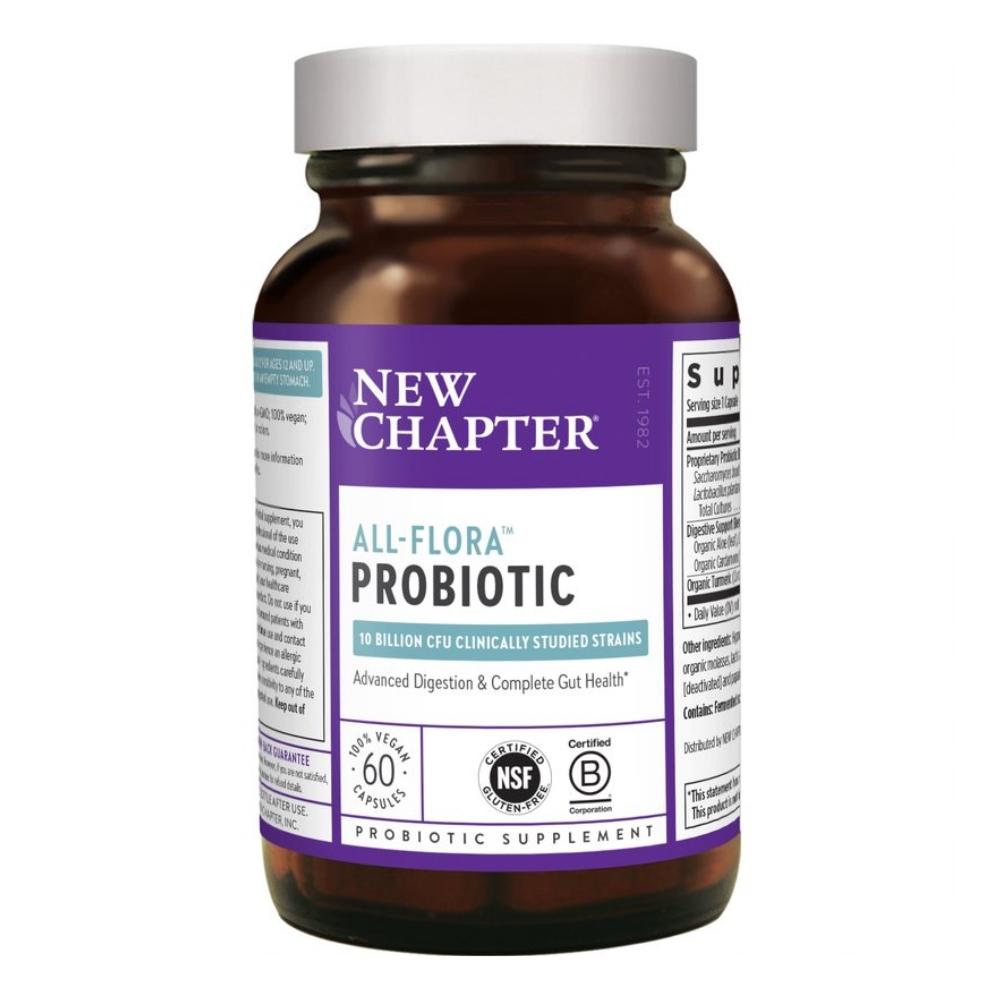 New Chapter All Flora Probiotic 60 Vegetable Capsules Digestive Health New Chapter 