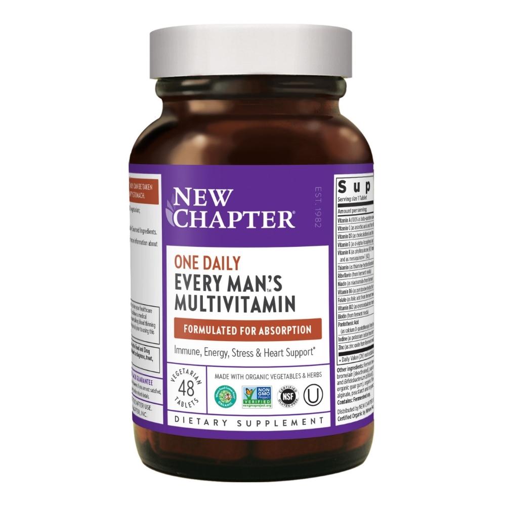 New Chapter Every Man's One Daily 48 Tablets Vitamins New Chapter 