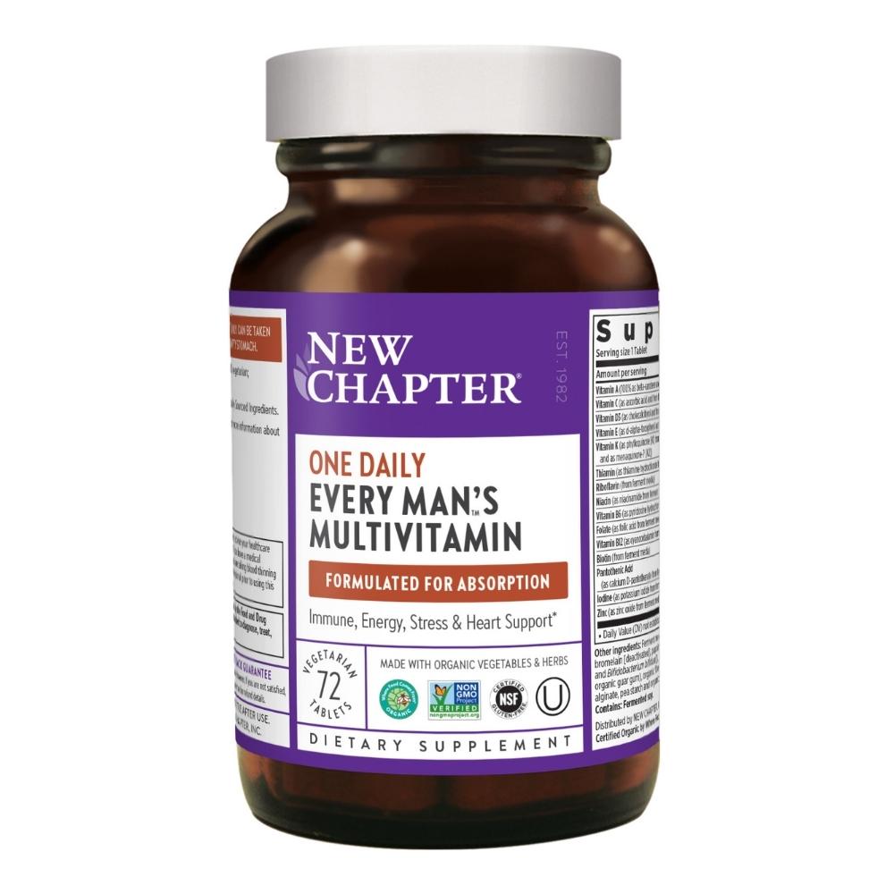 New Chapter Every Man's One Daily 72 Tablets Vitamins New Chapter 