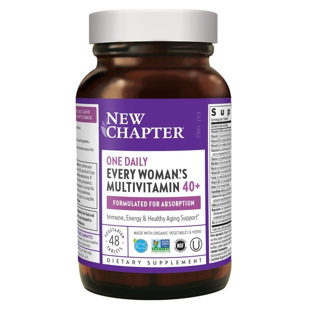 New Chapter Every Woman's One Daily 40+ 48 Tablets Multi Vitamins New Chapter 
