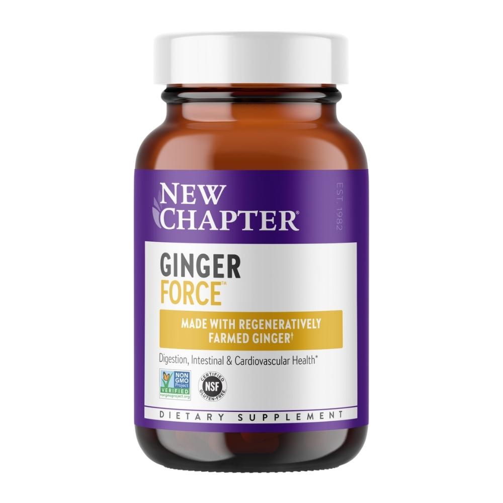 New Chapter Ginger Force 60 Vege Capsules Digestive Health / Probiotics New Chapter 