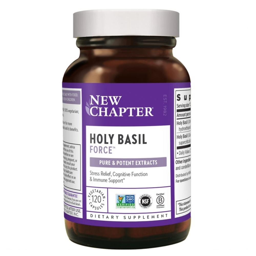 New Chapter Holy Basil Force 120 Vege Capsules Herbs New Chapter 