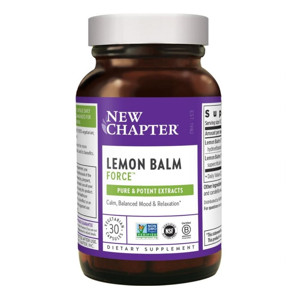 New Chapter Lemon Balm Force 30 Gels Amino Acids New Chapter 