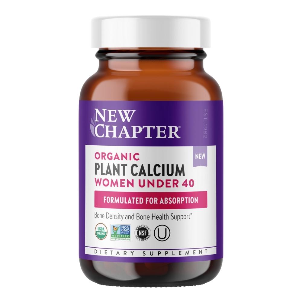New Chapter Organic Plant Calcium Women Under 40 60 Vege Capsules Herbs New Chapter 