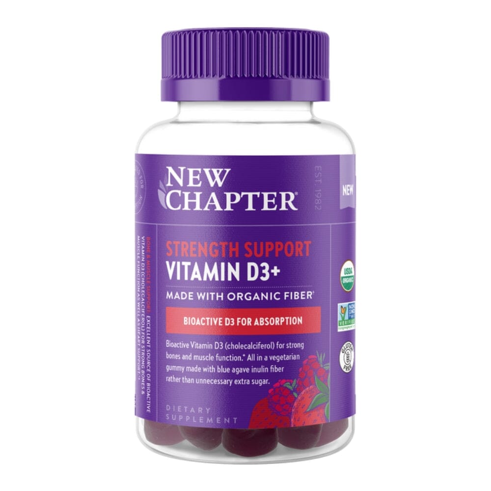 New Chapter Strength Support Vitamin D3+ 60 Gummies Vitamins & Minerals New Chapter 