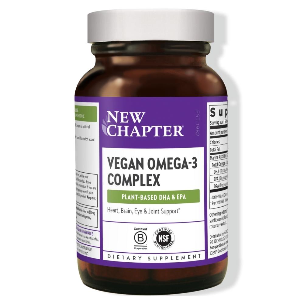 New Chapter Vegan Omega 3 Complex 30 Vegetarian Soft Gels Essential Fatty Acids & - Oils New Chapter 
